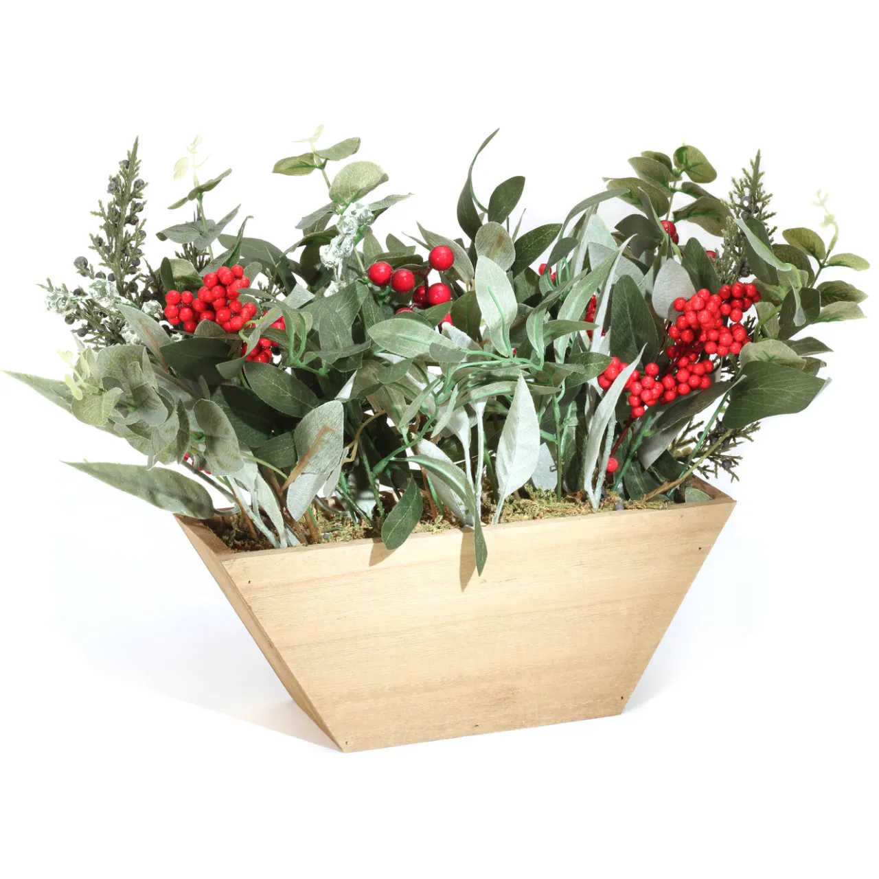 Clearance National Tree Company 22 in. Christmas Eucalyptus and Berry Arrangement