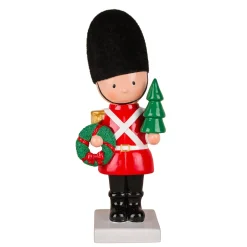Hot National Tree Company 11 in. Christmas Soldier with Wreath and Tree