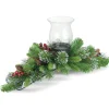 New National Tree Company 30 in. Crestwood Spruce Centerpiece and Candle Holder