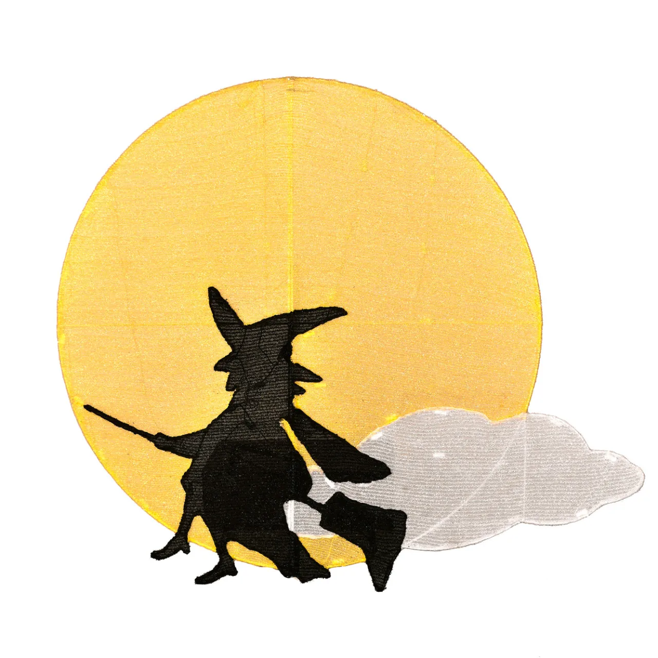 Online National Tree Company 35 in. 2D Tinsel Witch on Broomstick with LED Lights