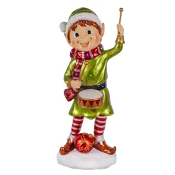 National Tree Company 37 in. Drumming Pixie Elf with Multicolor Lights