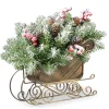Clearance National Tree Company 10 in. Dunhill Fir Sleigh Centerpiece