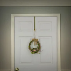 Discount National Tree Company 11 in. Easter Bird's Nest Hanging Wall Decoration Decorated with Leafy Greens and Pastel Eggs