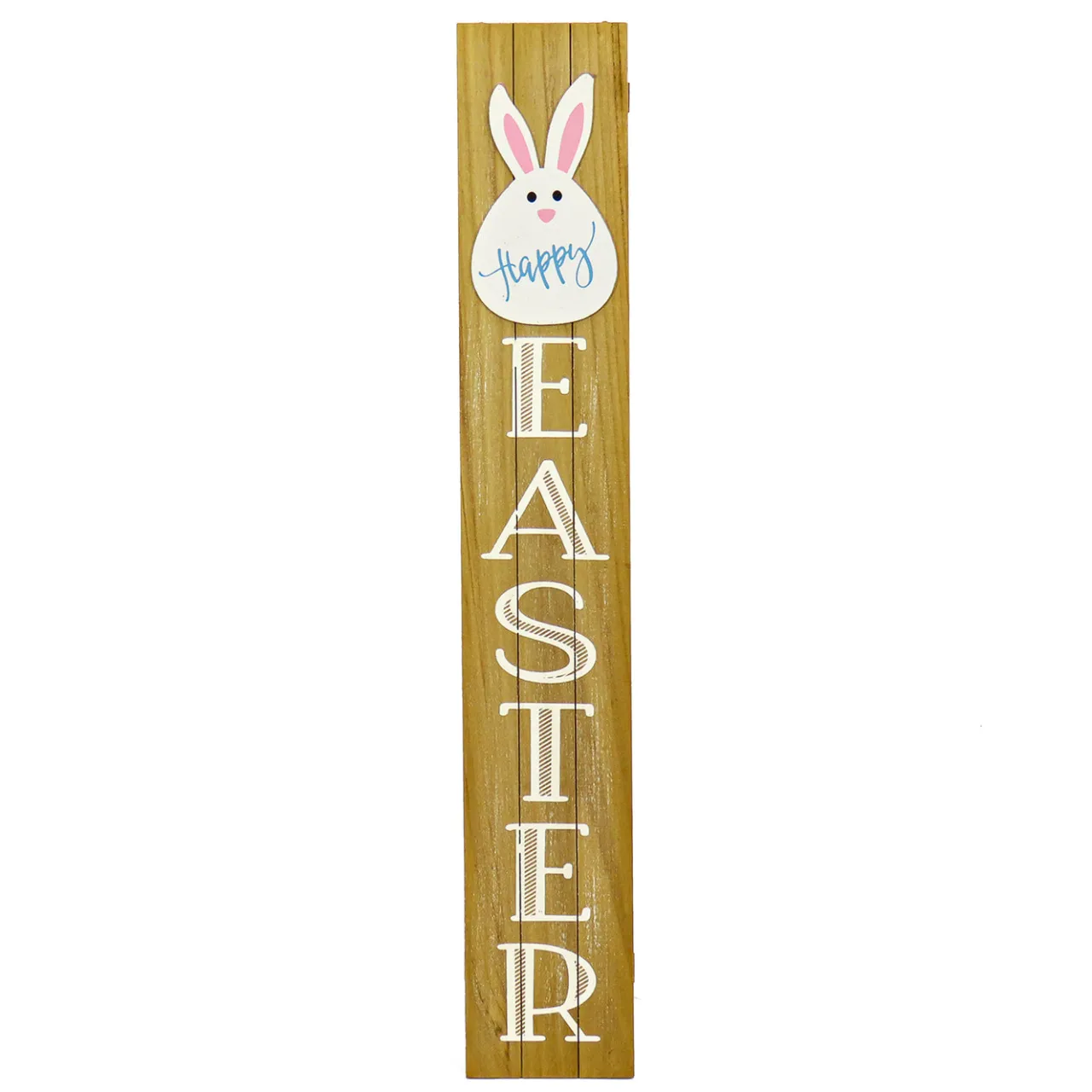 New National Tree Company 43 in. Easter Bunny Sign Porch Decoration