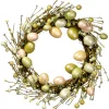 Discount National Tree Company 20 in. Easter Wreath Decorated With Eggs
