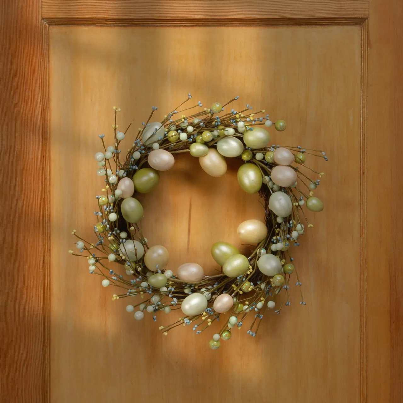 Discount National Tree Company 20 in. Easter Wreath Decorated With Eggs