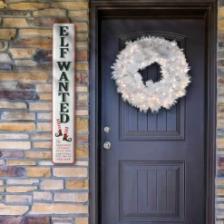 New National Tree Company 47 in. Elf Wanted Wall Sign