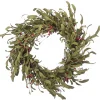 National Tree Company 22 in. Fall Wreath with Assorted Grass, Berry Clusters