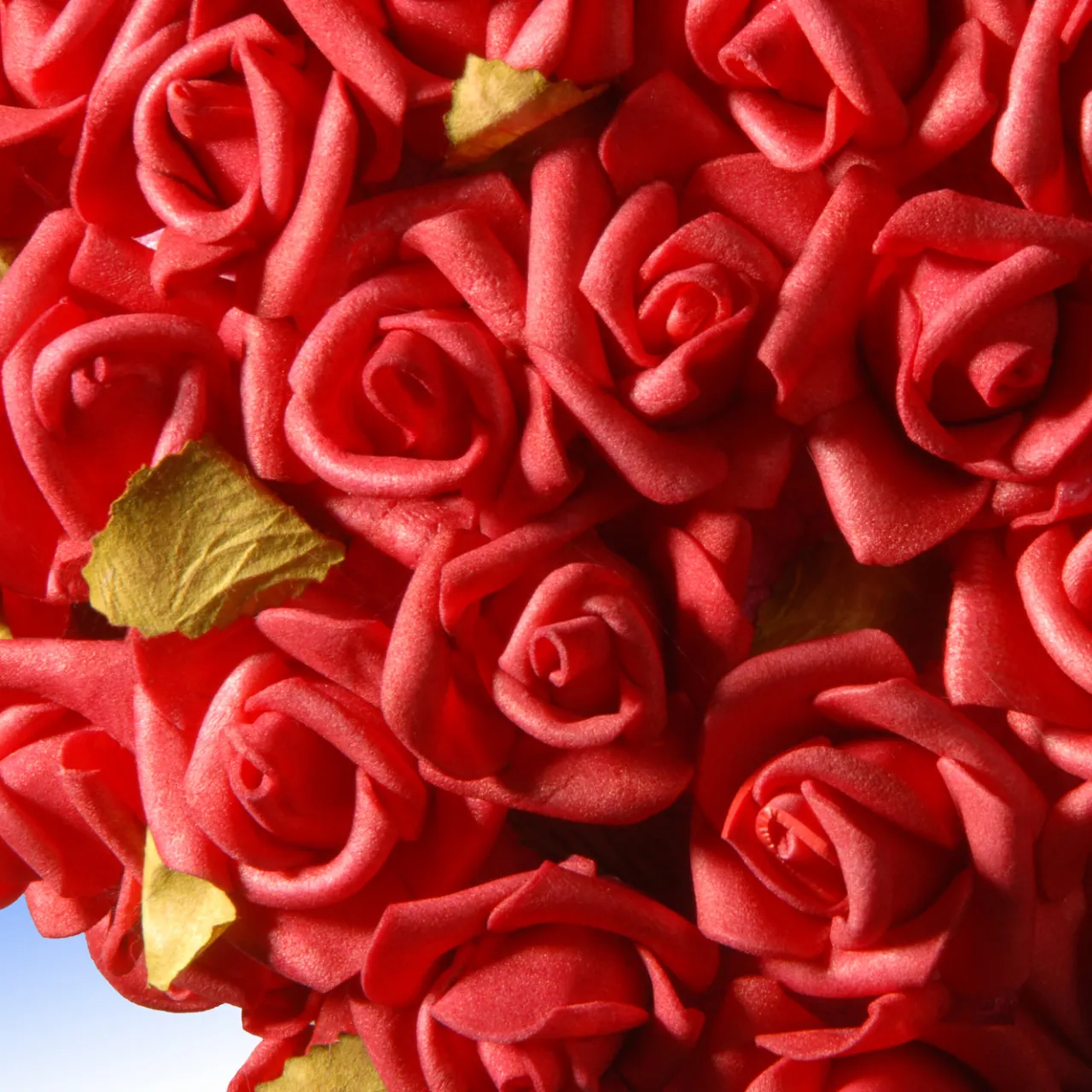 National Tree Company 7 in. Floral Red Roses Heart