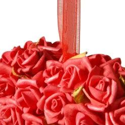 National Tree Company 7 in. Floral Red Roses Heart