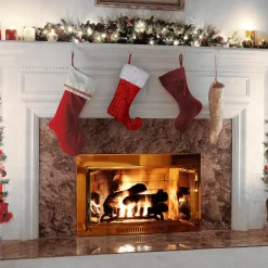 Clearance National Tree Company 21 in. General Store Collection Jester Style Red Stocking