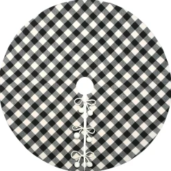 Hot National Tree Company 48 in. General Store Collection Plaid Tree Skirt