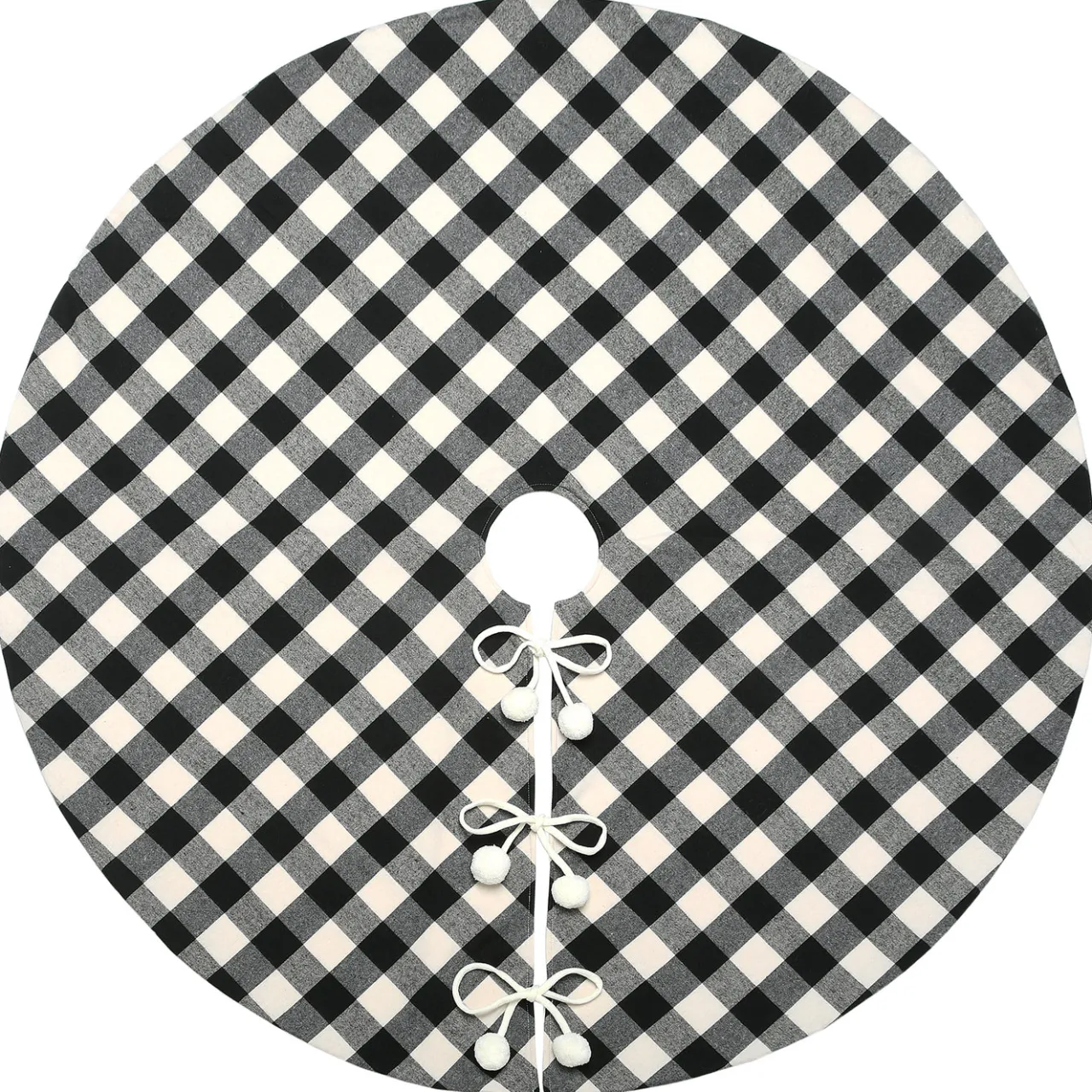 Hot National Tree Company 48 in. General Store Collection Plaid Tree Skirt