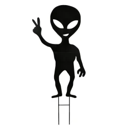 Online National Tree Company 38 in. Halloween Alien Garden Stakes Outdoor Lawn Decoration