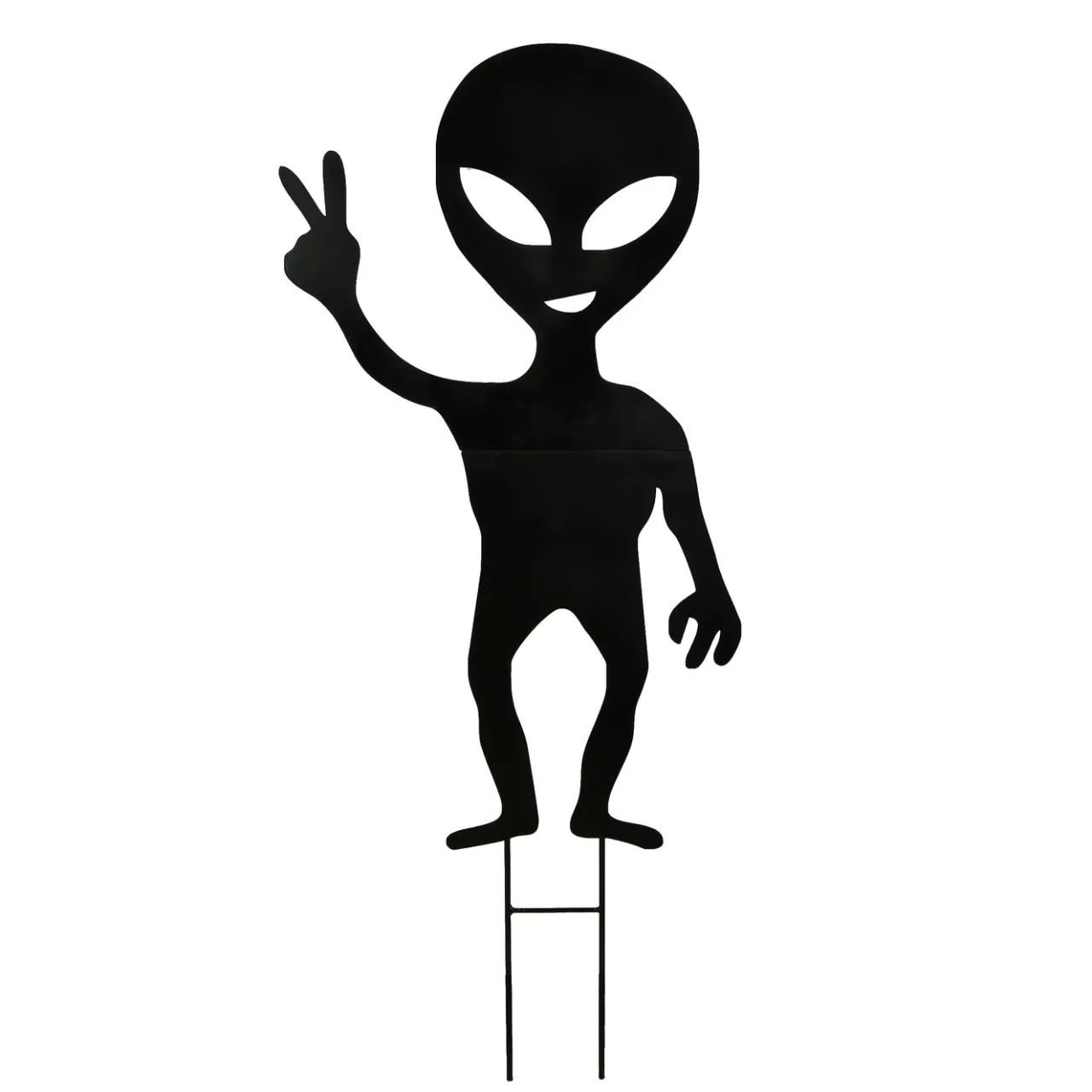 Online National Tree Company 38 in. Halloween Alien Garden Stakes Outdoor Lawn Decoration