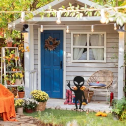 Online National Tree Company 38 in. Halloween Alien Garden Stakes Outdoor Lawn Decoration