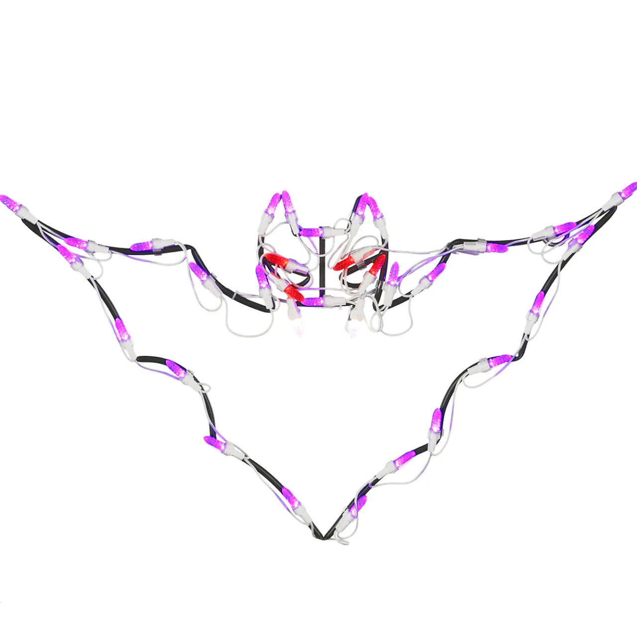 Hot National Tree Company 23 in. Halloween Bat Lighted Sign Decoration with LED Lights