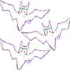 Hot National Tree Company 25 in. Halloween Bat Trio Lighted Sign Decoration with LED Lights