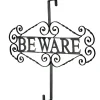 Discount National Tree Company 16 in. Halloween Beware Wreath Hanger