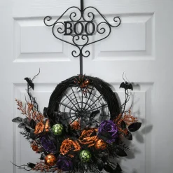 Best National Tree Company 17 in. Halloween Boo Wreath Hange