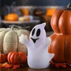 Clearance National Tree Company 9 in. Halloween Changes Color White Ghost Decoration with LED Lights