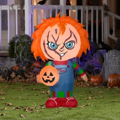 National Tree Company 42 in. Halloween Chucky Inflatable Decoration
