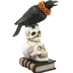 Online National Tree Company 11 in. Halloween Crow and Skulls Decoration