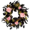 Discount National Tree Company 24 in. Halloween Cute and Creep Wreath and LED Lights