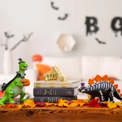 Best National Tree Company 10 in. Halloween Dinosaur with Jack-O-Lantern Tabletop Decoration