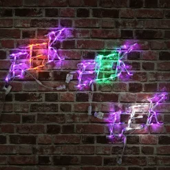 Outlet National Tree Company 18 in. Halloween EEK Sign Lighted Sign Decoration with LED Lights