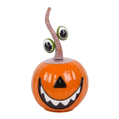 Online National Tree Company 15 in. Halloween Floating Eyes Metal Pumpkin Decoration