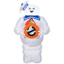 New National Tree Company 42 in. Halloween Ghostbusters Marshmallow Man Inflatable Decoration
