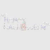 New National Tree Company 57 in. Halloween Happy Halloween Sign Lighted Sign Decoration with LED Lights