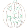 Online National Tree Company 44 in. Halloween Jack O Lantern Lighted Sign Decoration with LED Lights
