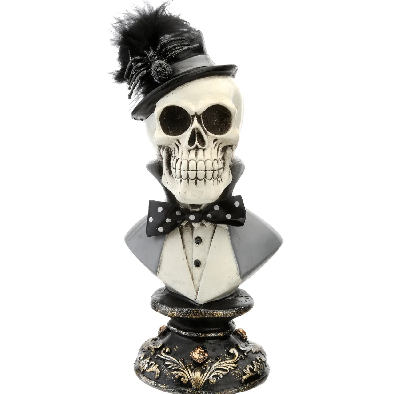 Online National Tree Company 10 in. Halloween Male Skeleton Bust Decoration