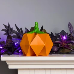 Best National Tree Company 6 in. Halloween Origami Pumpkin Tabletop Decoration