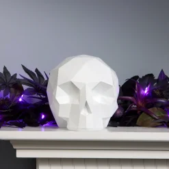 Sale National Tree Company 6 in. Halloween Origami Skull Tabletop Decoration