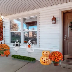 National Tree Company 31 in. Halloween Pre-Lit Boo Ghost Lawn Decoration with LED Lights