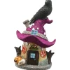 Sale National Tree Company 10 in. Halloween Pre-Lit Haunted Mushroom House Decoration with LED Lights