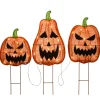 Online National Tree Company 26 in. Halloween Pre-Lit Jack-O-Lantern Garden Stakes