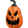 Hot National Tree Company 16 in. Halloween Pre-Lit Scary Jack-O-Lantern Outdoor Decoration with LED Lights