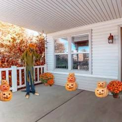 Discount National Tree Company 63 in. Halloween Pre-Lit Sound Activated Animated Werewolf with LED Lights