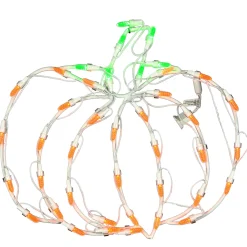 Clearance National Tree Company 14 in. Halloween Pumpkin Lighted Sign Decoration with LED Lights