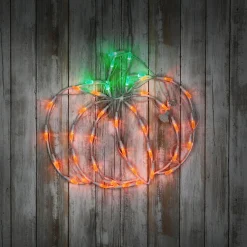 Clearance National Tree Company 14 in. Halloween Pumpkin Lighted Sign Decoration with LED Lights