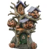 Discount National Tree Company 12 in. Halloween Pumpkin Tree House with Multi Color LED Lights