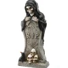 Discount National Tree Company 12 in. Halloween Skeleton Behind a Tombstone Decoration