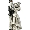 Sale National Tree Company 11 in. Halloween Skeleton Bride and Groom Decoration