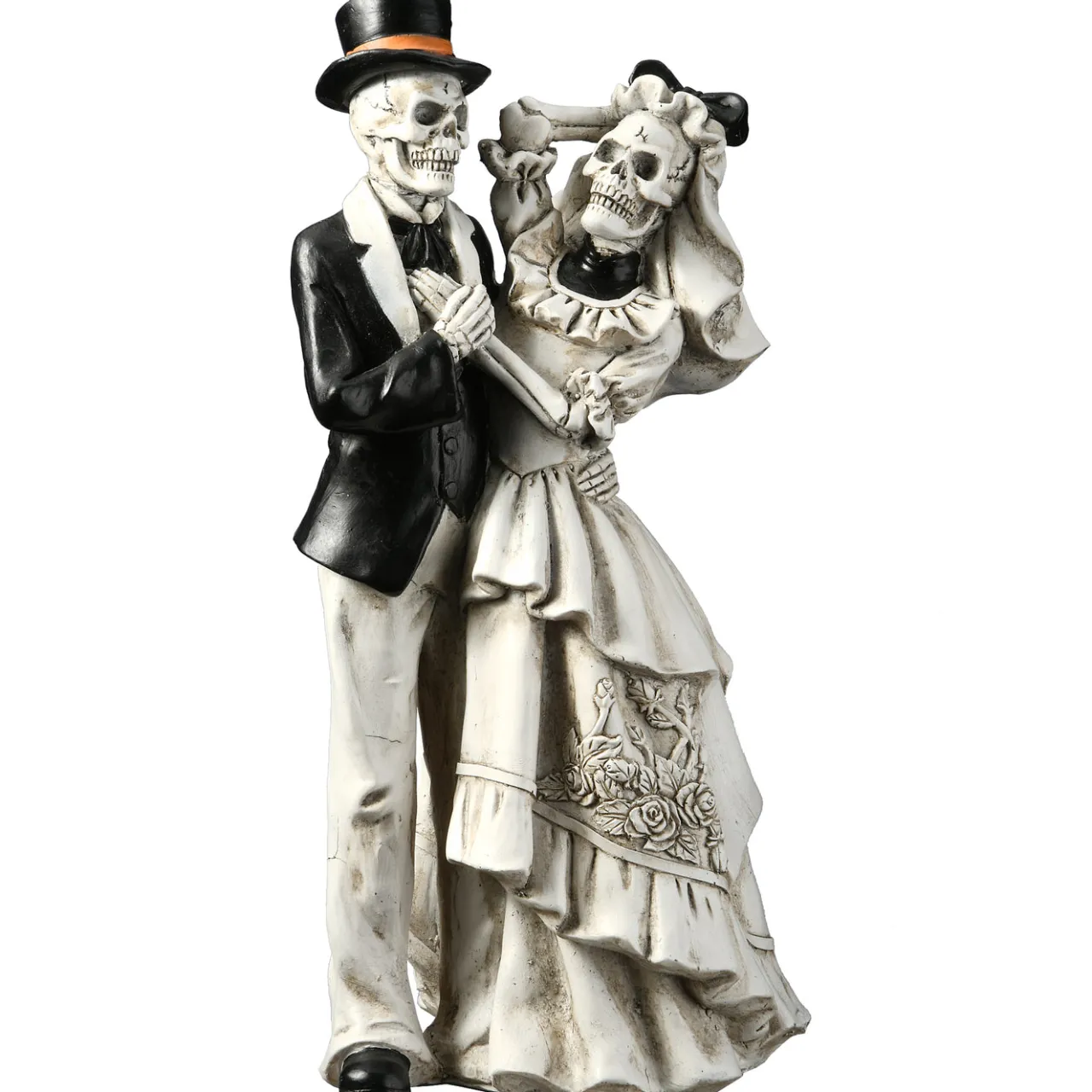 Sale National Tree Company 11 in. Halloween Skeleton Bride and Groom Decoration