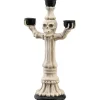Outlet National Tree Company 12 in. Halloween Skeleton Candelabra Holds Three Candles