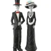 Sale National Tree Company 13 in. Halloween Skeleton Couple in Formal Attire Decoration